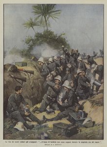 我们在前哨的士兵的生命，即使在期间也不是射击火？ 作者 Achille Beltrame