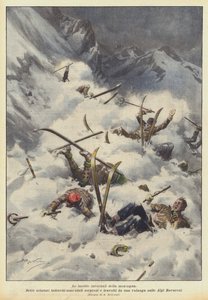 山的冬天陷阱 作者 Achille Beltrame