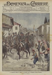 意大利在阿尔巴尼亚的职业，骑兵进入Giorgucati（Drynos Valley）