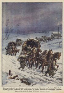 俄罗斯的冬天并没有阻止我们战士的胜利 作者 Achille Beltrame
