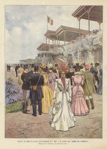 米兰，Le Corse Di Cavalli在S Siro赛马场，等待商业奖 作者 Achille Beltrame