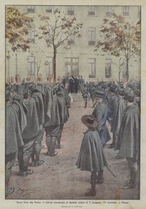 11月11日，在米兰举行的第三类新兵的庄严誓言，为祖国提供了新的力量