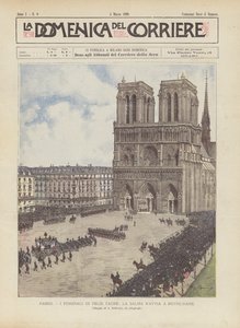 巴黎，Felix Faure的葬礼，La Salma SAvvia对Notre-Dame 作者 Achille Beltrame