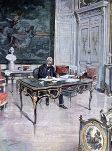 法兰西共和国总统费利克斯-福尔于1899年 插图：Achille Beltrame 作者 阿基里·贝尔特拉姆（Achille Beltrame）