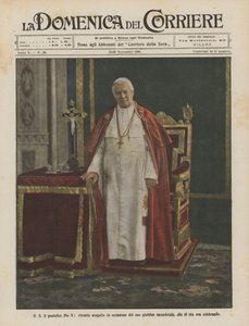 SS Pope Pius X，在他的祭司禧年之际画的肖像，现在正在庆祝