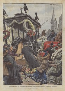 Macabre Clash，一辆投放殡仪车的汽车，指向柏林的Camposanto