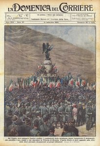 在古老的边境经过的Tonale，山地战士开始了吗？