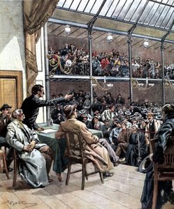 1901年米兰第一批工会的出现。Ill. de Beltrame.La Domenica del Corriere 