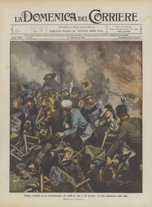 电影中的悲剧性火灾造成了183人的生命，令人痛苦的逃离人群