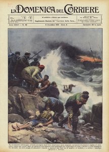 在挪威的熊岛上进行了戏剧性的救援 作者 Achille Beltrame