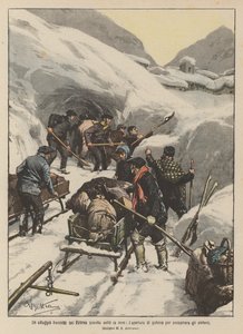 比利牛斯山脉的一个法国村庄埋在雪下，开辟隧道以营救居民