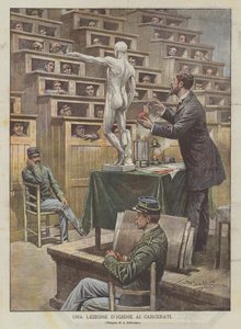 囚犯的卫生教训 作者 Achille Beltrame
