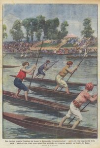 德国女性举办的一场奇妙的帆船赛 作者 Achille Beltrame