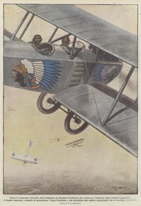 美国的飞机在战斗的天空在法国