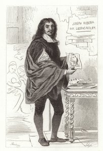 西班牙画家Jusepe de Ribera也称为Jose de Ribera，Giuseppe Ribera和Joseph Ribera 作者 阿基尔·德维里亚
