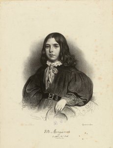 Vito Mangiamele 1827-1897的肖像，1839年。 作者 阿基尔·德维里亚