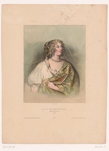 蒙特斯潘夫人的肖像 La M.ise de Montespan，路易十四的情妇，1667 年（物品上的标题） 著名女性（系列名称） 作者 阿基尔·德维里亚
