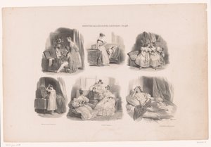 六幅描绘室内年轻女性的作品
奥贝尔的小马戏团（系列名称）
Petites macédoines d