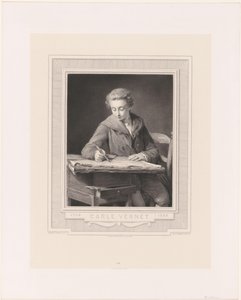 Carle Vernet 肖像
Carle Vernet（物品上的标题） 作者 阿喀琉斯·雅克