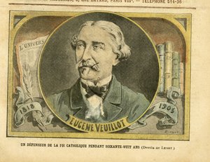2005年10月1日，《Le Pelerin》杂志刊登了Achille Lemot（1846-1909）的插图 - 六十八年来一直是天主教信仰的捍卫者 - 新闻/媒体, 宗教信仰, L