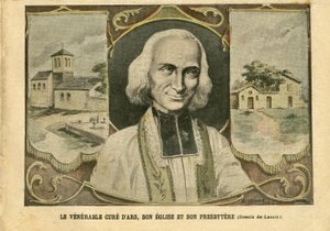 Le Pelerin杂志上的Achille Lemot（1846-1909）插图，04年3月6日 - 尊敬的阿尔斯疗法，其教堂和长老会 - 宗教信仰，教堂大教堂，天主教 - 长老会 - 阿尔斯疗法（Abbe Vianney）（178-1859）。 作者 阿基里·莱莫特（Achille Lemot）