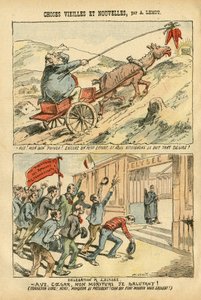 Achille Lemot (1846-1909)在Le Pelerin的插图，20/10/07 - 新旧事物 - 爱丽舍宫，社会主义，部长 - Jaures Jean, Ane - 作品集 作者 阿基里·莱莫特（Achille Lemot）