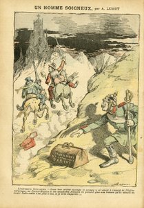 Le Pelerin杂志中Achille Lemot（1846-1909）的插图，28/05/05 - 一个小心翼翼的人 - 反教会主义, 社会, 殖民主义 殖民主义, 法国-马克思主义, 东方, 宗教信仰, 左翼集团, 社会主义, 东方天主教的保护国, 天主教的猫 作者 阿基里·莱莫特（Achille Lemot）