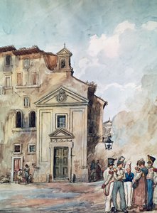 罗马的四国教堂，阿奇尔-皮内利（1809-1841）设计，意大利