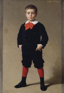 亨利·阿奇尔的肖像，艺术家的儿子，1881年