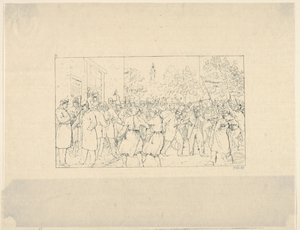 巴尔的摩的选举，1862年11月，来自1861-63年的南方战争版画。