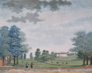 1780年，Chawton的大房子和公园