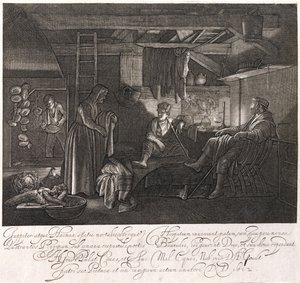 腓利门和包西斯之家，由亨德里克·高德伯爵（1585-1630）镌刻 作者 亚当·埃尔斯海默
