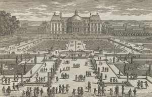 Vaux-Le-Vicomte的景色，1680年代，1680年代。 作者 亚当·佩雷尔
