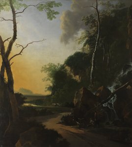 意大利式风景与螃蟹渔夫 作者 亚当·皮纳克（Adam Pynacker）