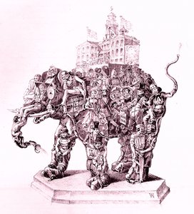 美国博物馆Humbug的美国博物馆，1851年。 作者 亚当·温加特纳