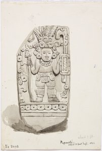 帕潘特拉的石雕（水彩画 作者 阿黛拉·布雷顿（Adela Breton）