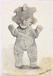 人物（水彩 作者 阿黛拉·布雷顿（Adela Breton）