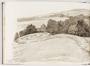 水墨画和水彩画的素描本 作者 阿黛拉·布雷顿（Adela Breton）