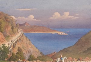 苏达要塞和苏达湾入口，坎迪亚[克里特岛]，1857 年 10 月 24 日 作者 海军上将爱德华·根尼斯·范肖爵士