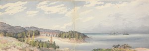 霍格兰，1855 年 8 月 24 日，芬兰 作者 海军上将爱德华·根尼斯·范肖爵士