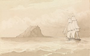 迈特亚 [梅赫蒂亚]，1849 年 8 月 20 日 [社会群岛］ 作者 海军上将爱德华·根尼斯·范肖爵士