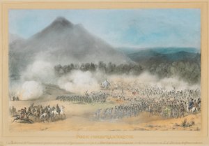 1854年6月4日在乔洛基河的战斗，在古里亚的边界，1854年。