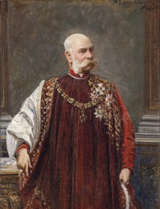 奥地利弗朗茨·约瑟夫一世（Franz Joseph I）肖像，作为黄金羊毛的大师，1903年