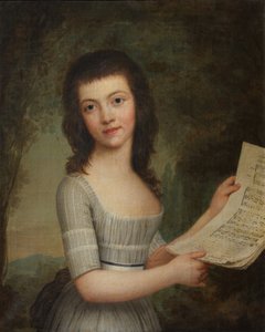 维特富特小姐肖像，1789年 作者 阿道夫·乌尔里希·沃特米勒