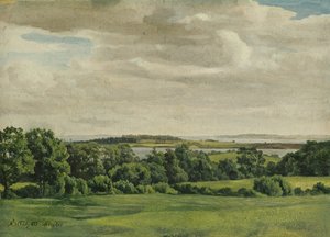 1827年荷尔斯泰因景观（纸上装油纸）