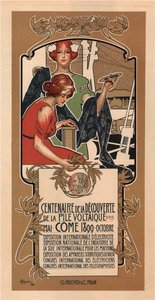 Voltas发现电池100周年，1898年 作者 阿道夫·海恩斯坦