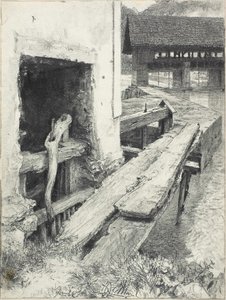 水闸 作者 阿道夫门泽尔