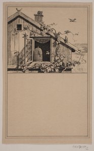 俘虏与自由收录于 Chr. Winther 和 M. Rørbye，"25 Billeder for små børn" 中的第 1 号 作者 阿道夫·基滕多夫