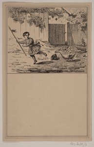 勇敢的英雄第 6 号，收录于 Chr. Winther 和 M. Rørbye，"25 Billeder for små børn"。 作者 阿道夫·基滕多夫