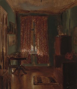Ritterstrasse的艺术家客厅，1851年。 作者 阿道夫门泽尔